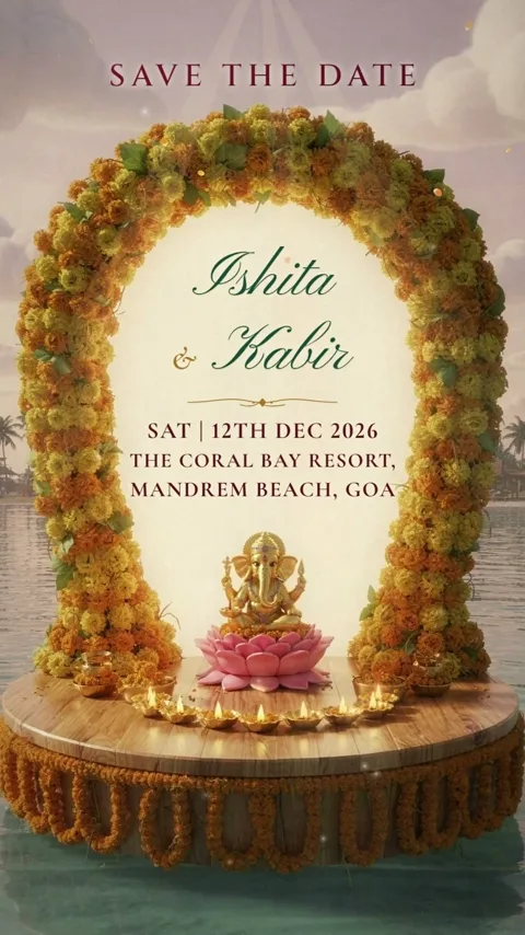 Ek Din, Ek Manch, destination wedding invitation video
