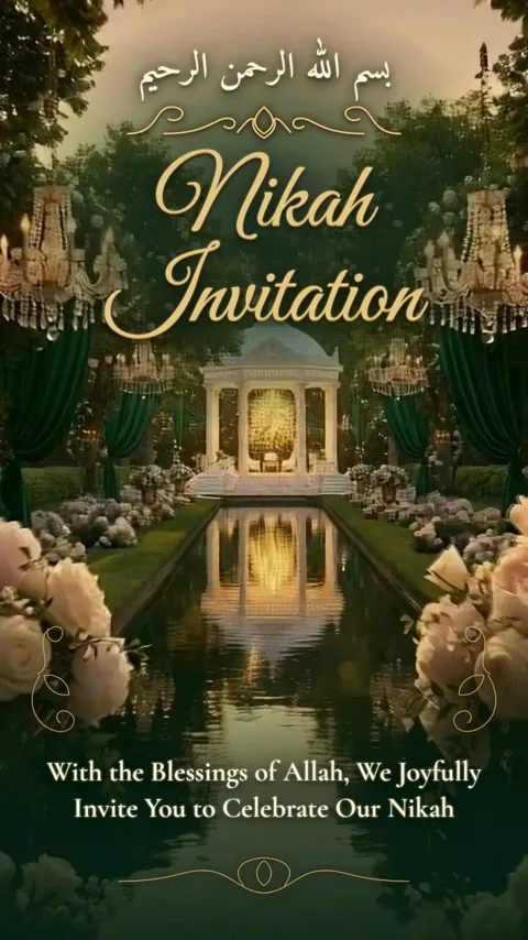 Jhoomar, royal nikah invitation video