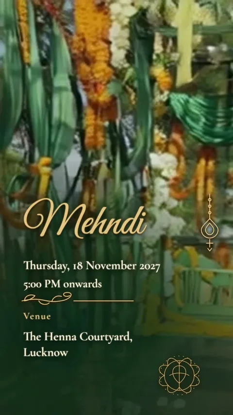 Jhoomar, royal nikah invitation video: its Mehndi scene