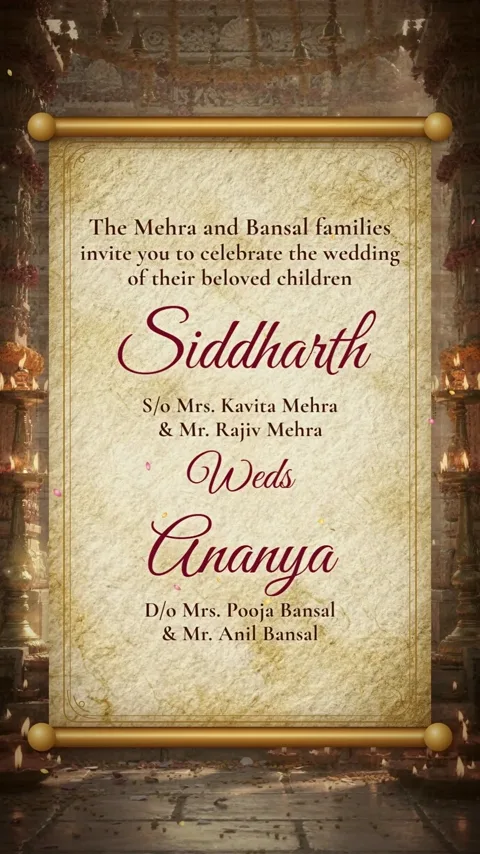Shiv Shakti, Shiv Parvati wedding invitation video