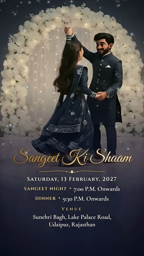 Sone ki Kahaani, animated wedding invitation video: its Sangeet scene