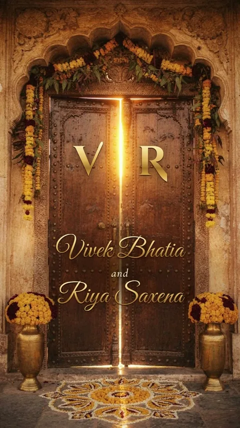 Sunrise to Starlight, Hindu wedding invitation video